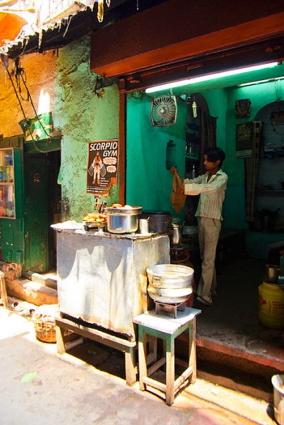 Teförsäljare i Varanasi