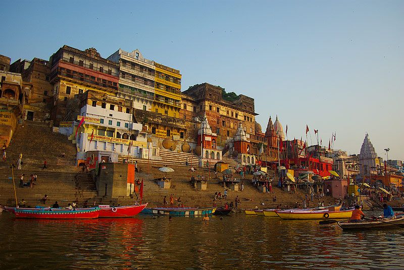 Morgon vid Ganges, Varanasi