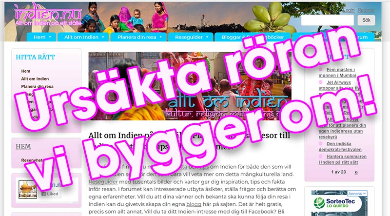 Ny design av Indien.nu