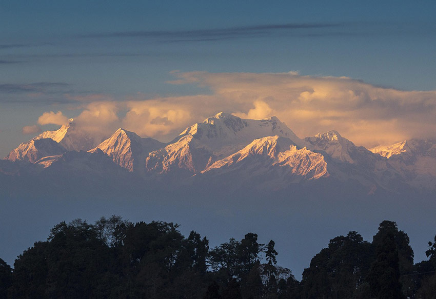 Himalayas från Darjeeling
