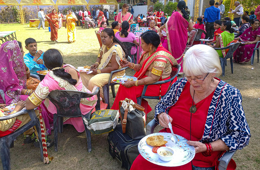 Mat på jainbröllop