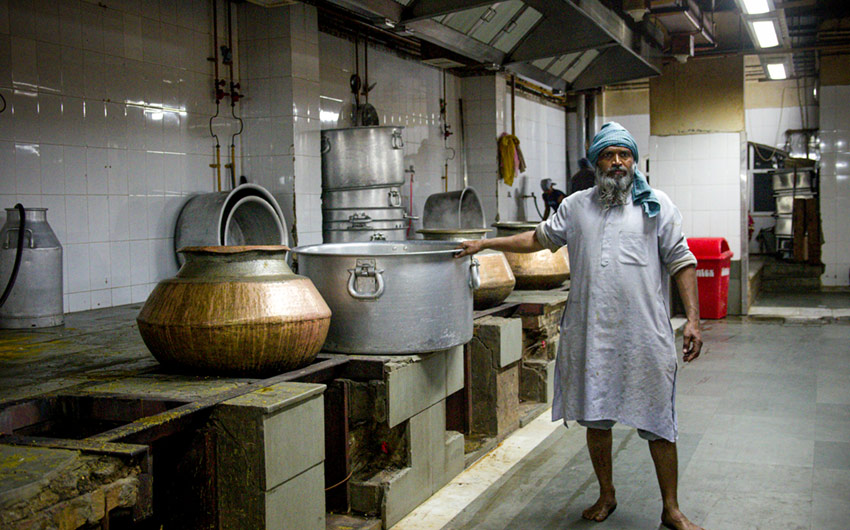 Kök i sikhernas tempel