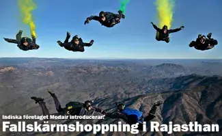 Fallskärmshoppning (och mer) i Neemrana, Rajasthan, Indien