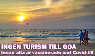 Enbart vaccinerade turister till Goa, Indien?