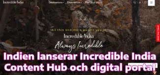 Indien lanserar Incredible India Content Hub och digital portal