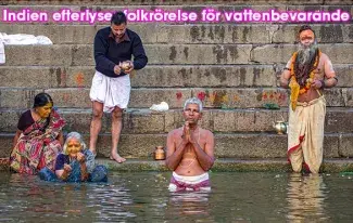 Indien efterlyser folkrörelse för vattenbevarande