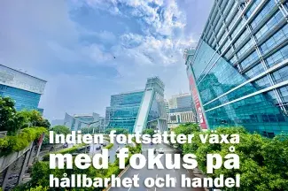 Indien fortsätter växa med fokus på hållbarhet och handel