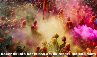 Saker du inte bör missa om du reser i Indien i mars