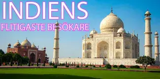 Länderna med flest turister till Indien