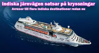 Den indiska järnvägen lämnar rälsen för havet — startar nya kryssningar i Indien