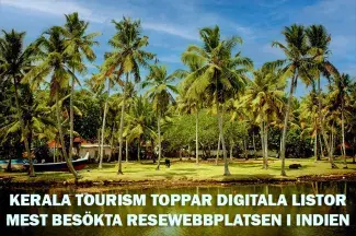 Kerala Tourism toppar digitala listor – mest besökta resewebbplatsen i Indien