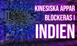 Kinesiska appar blockeras i Indien