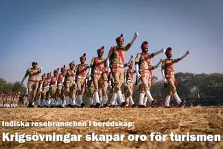 Indiska resebranschen i beredskap: Krigsövningar skapar oro för turismen