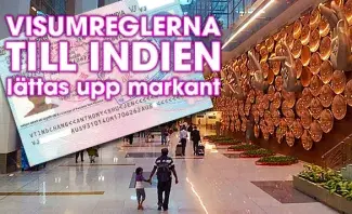 Visumreglerna till Indien lätas upp efter Corona