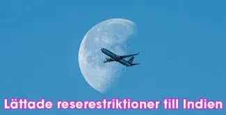 Lättade reserestriktioner till Indien