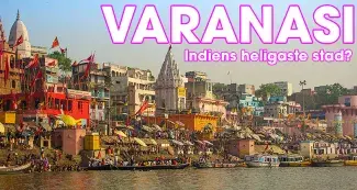 Den heliga staden Varanasi, Indien