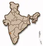 Goas placering i Indien