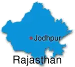 Osians placering i Rajasthan